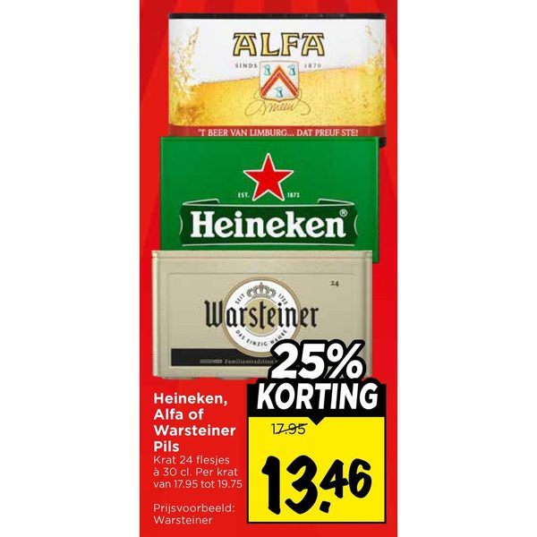 Heineken, Alfa of Warsteiner Pils