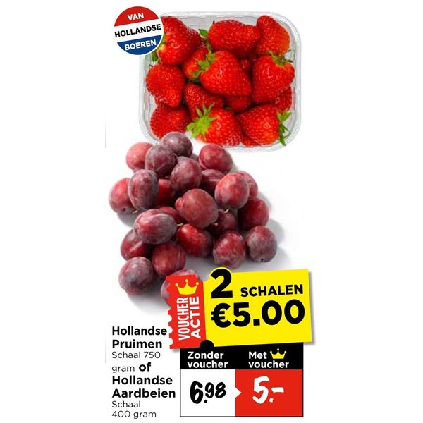 Hollandse Pruimen of Aardbeien