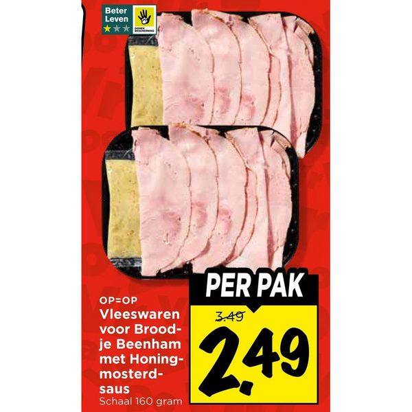 Vleeswaren voor Broodje Beenham