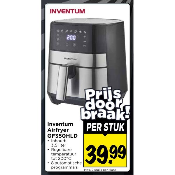 Inventum Airfryer GF350HLD