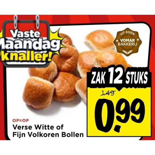 Verse Witte of Fijn Volkoren Bollen