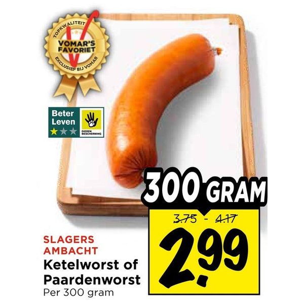 Slagers Ambacht Ketelworst of Paardenworst