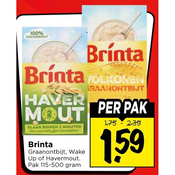 Brinta Graanontbijt, Wake Up of Havermout