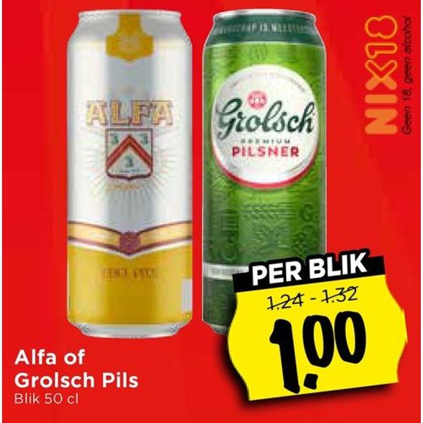 Alfa of Grolsch Pils