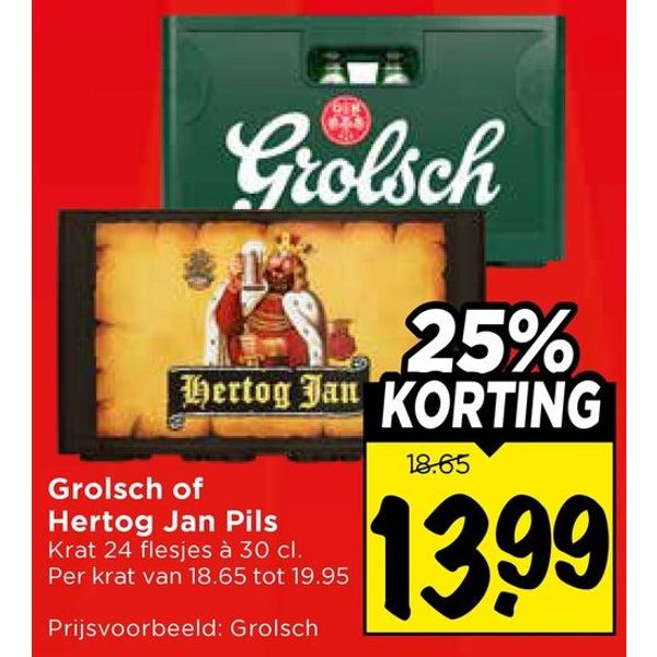 Grolsch of Hertog Jan Pils