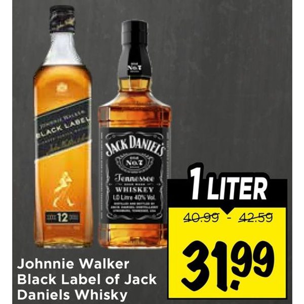 Johnnie Walker Black Label / Jack Daniels Whisky