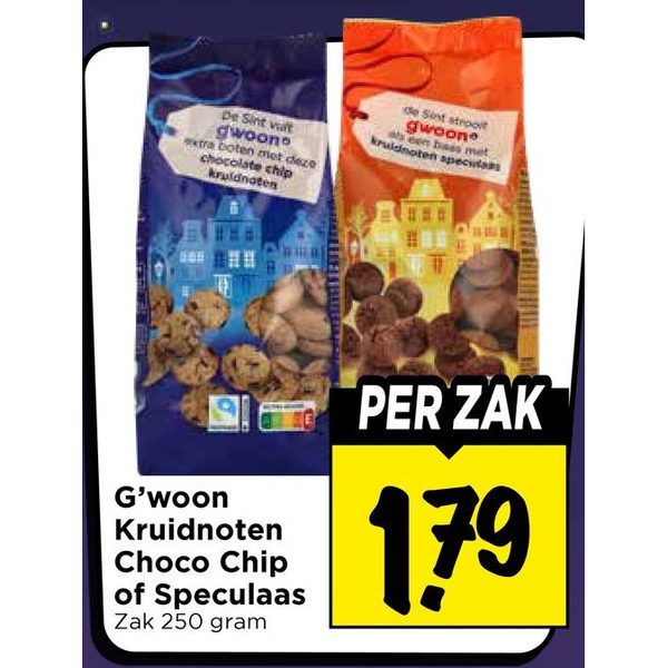 G'woon Kruidnoten Choco Chip of Speculaas