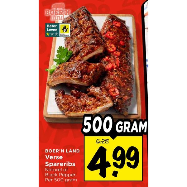 Boer'n Land Verse Spareribs
