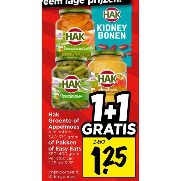 Hak Groente of Appelmoes