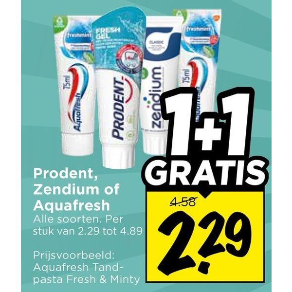 Prodent, Zendium of Aquafresh