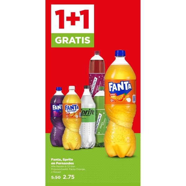 Frisdrank (Fanta, Sprite, Fernandes)