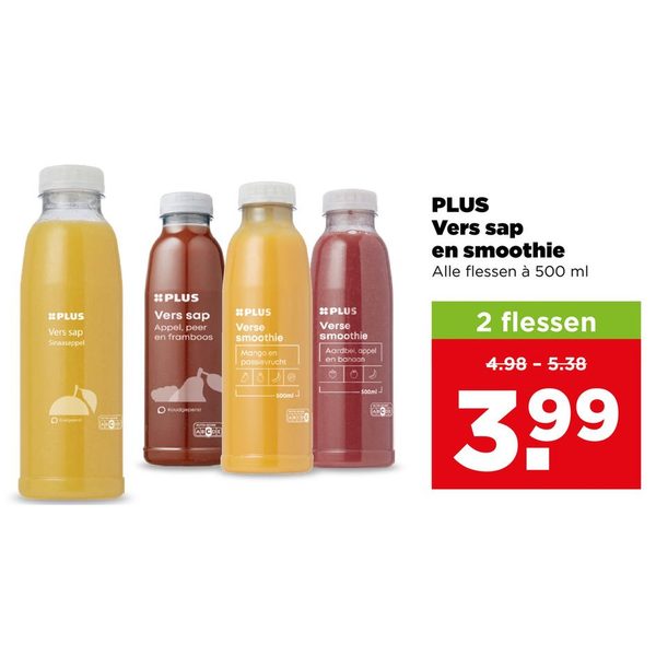 PLUS Vers sap en smoothie