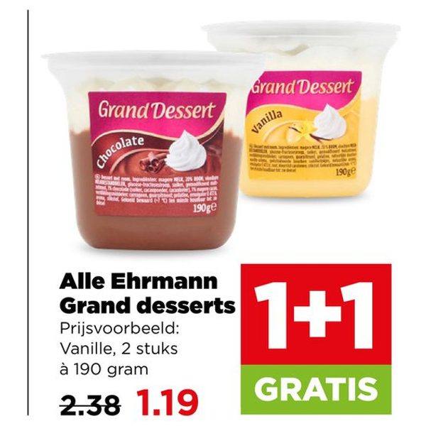 Alle Ehrmann Grand desserts