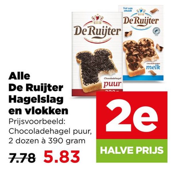 De Ruijter Hagelslag en vlokken