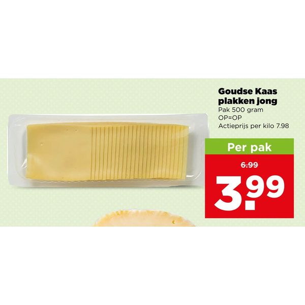 Goudse Kaas plakken jong