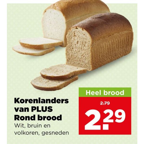 Korenlanders van PLUS Rond brood