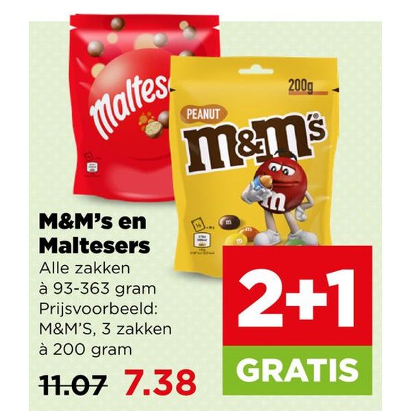 M&M's en Maltesers