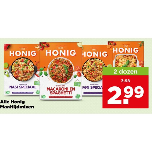 Alle Honig Maaltijdmixen