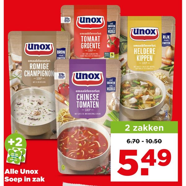 Alle Unox Soep in zak