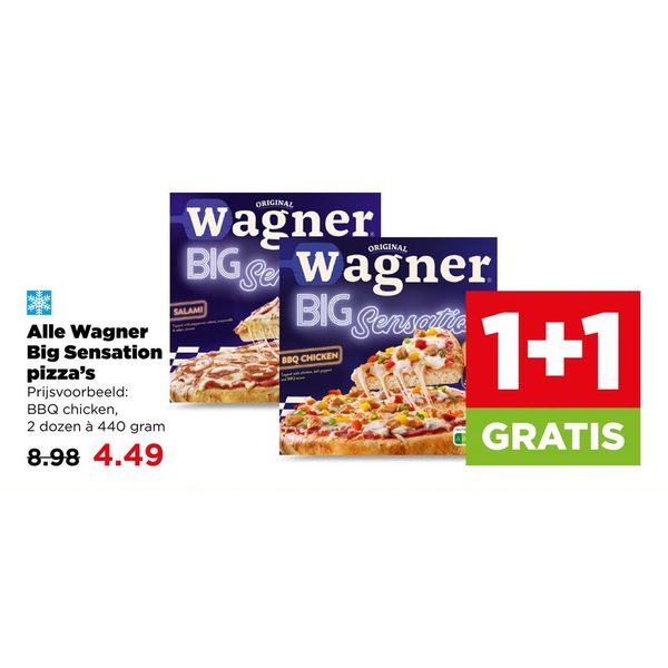 Wagner Big Sensation pizza's