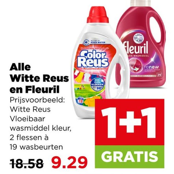 Witte Reus en Fleuril wasmiddel