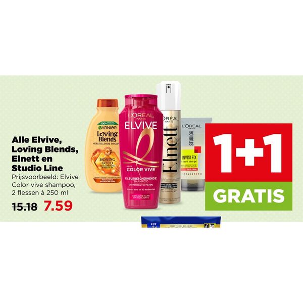 Haarverzorging en styling (Elvive, Loving Blends, Elnett, Studio Line)