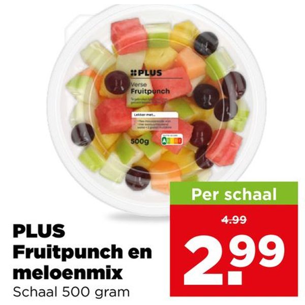 PLUS Fruitpunch en meloenmix