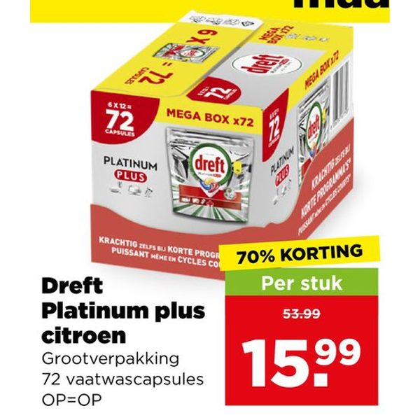 Dreft Platinum plus citroen