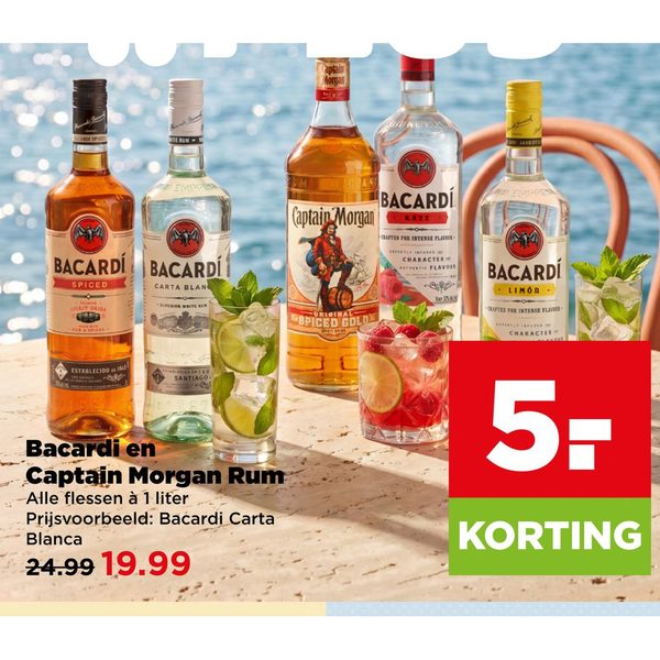 Bacardi en Captain Morgan Rum