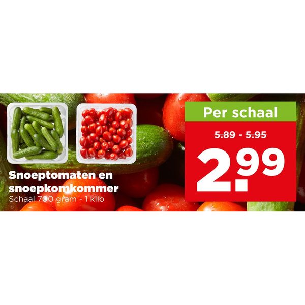 Snoeptomaten en snoepkomkommer