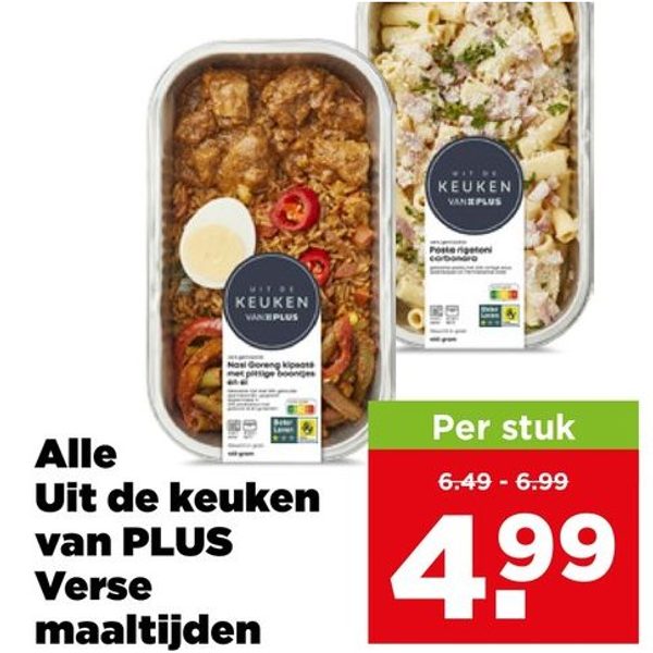 Uit de Keuken van PLUS Verse maaltijden