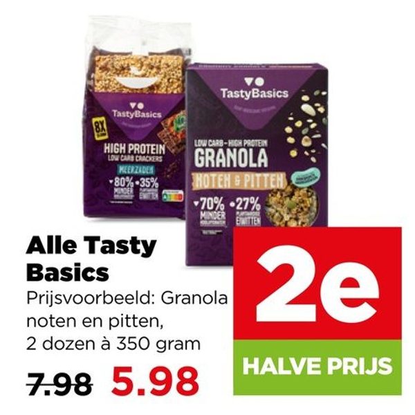 Tasty Basics crackers en granola