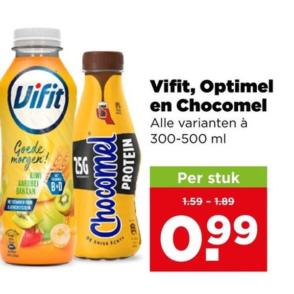 Drinkyoghurt en chocolademelk