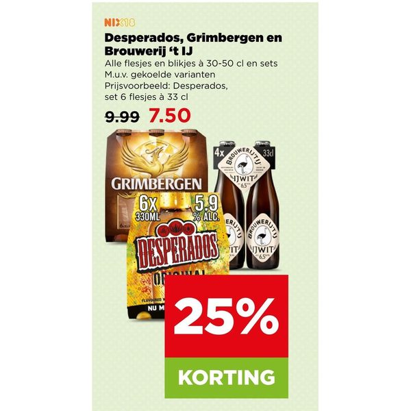 Desperados, Grimbergen en Brouwerij 't IJ