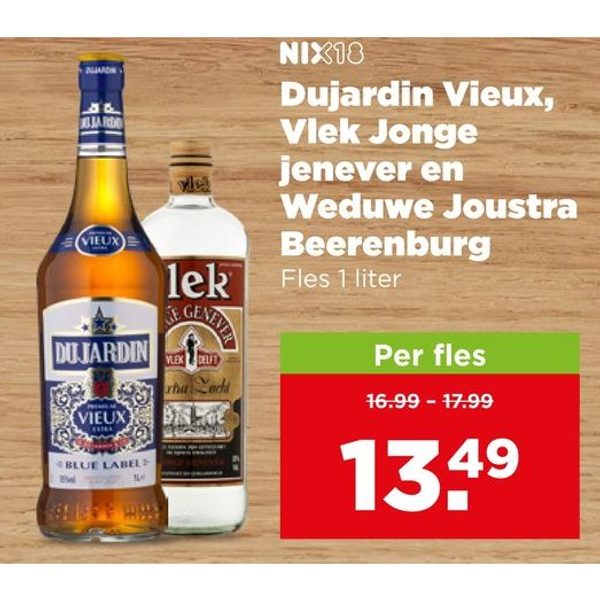 Dujardin Vieux, Vlek Jonge jenever en Weduwe Joustra Beerenburg