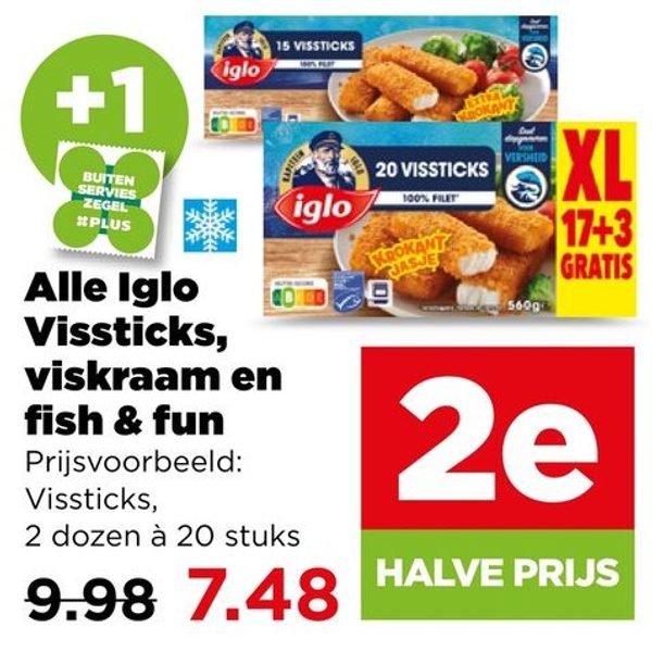 Iglo Vissticks, viskraam en fish & fun