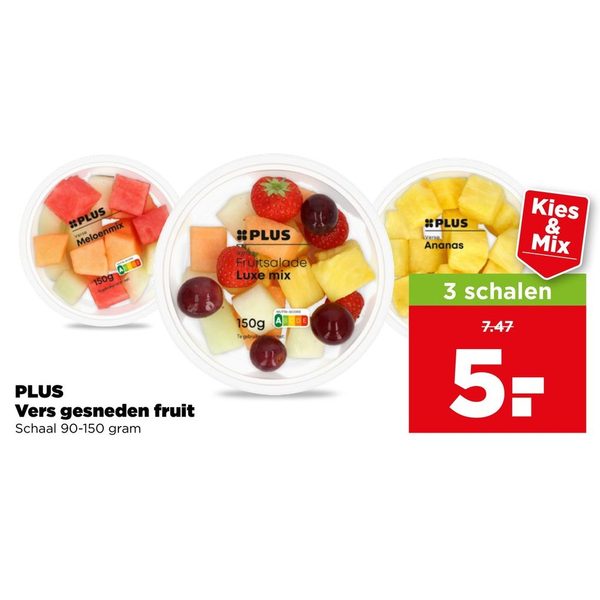 Vers gesneden fruit (kies & mix)