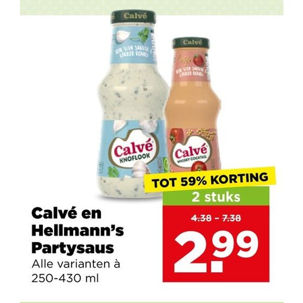 Calvé en Hellmann's Partysaus