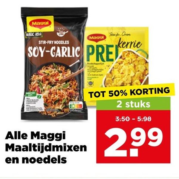 Alle Maggi Maaltijdmixen en noedels