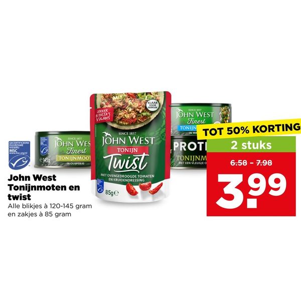 John West Tonijnmoten en twist