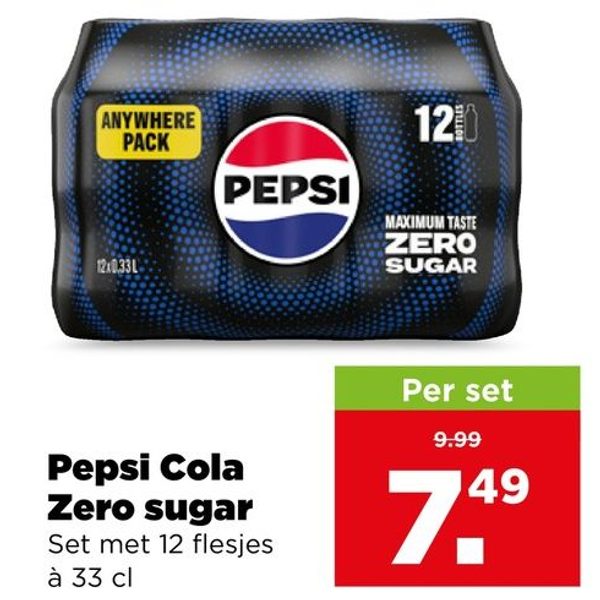 Pepsi Cola Zero sugar
