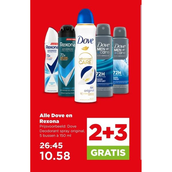 Dove en Rexona Deodorant