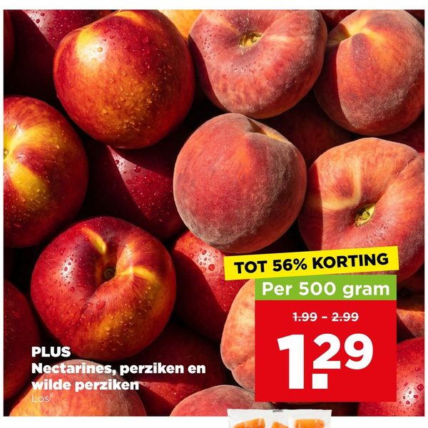 PLUS Nectarines, perziken en wilde perziken