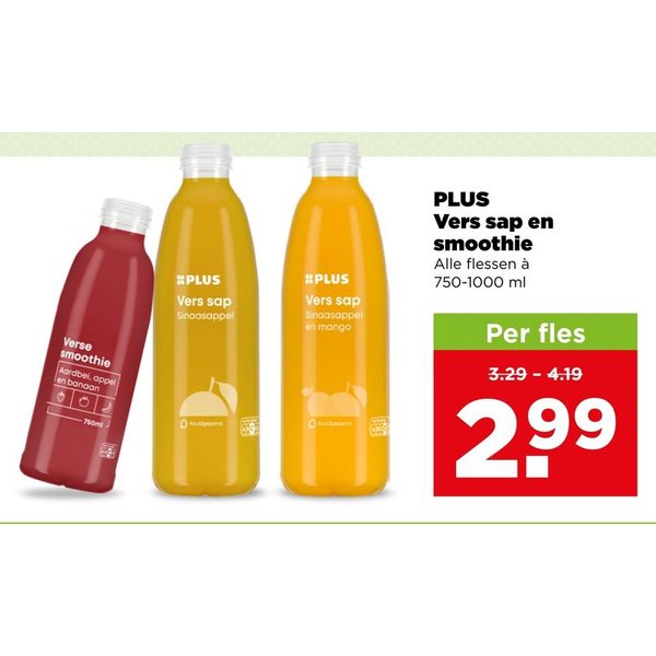 PLUS Vers sap en smoothie