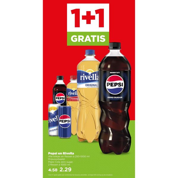 Pepsi en Rivella frisdrank