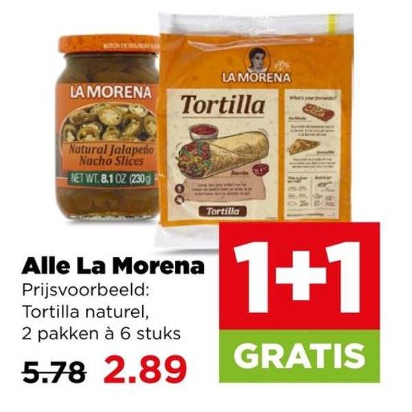 La Morena tortilla en jalapenos