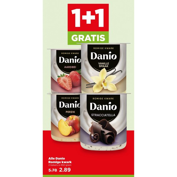 Alle Danio Romige kwark