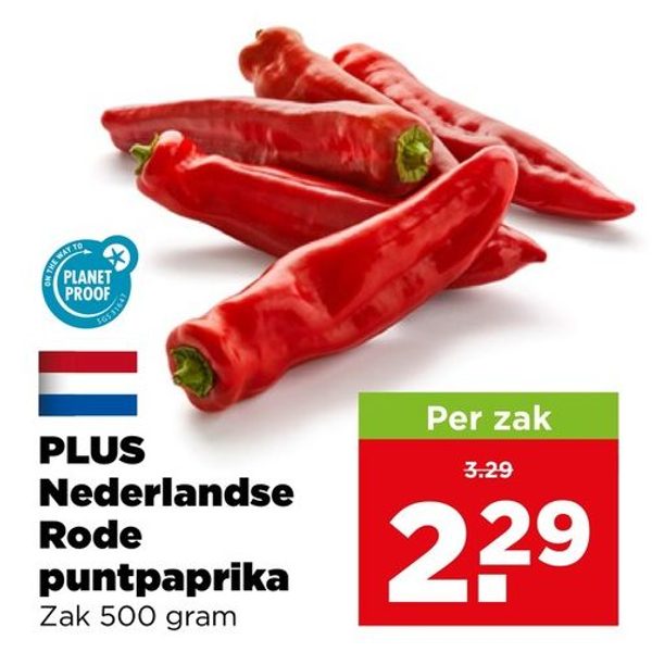 PLUS Nederlandse Rode puntpaprika