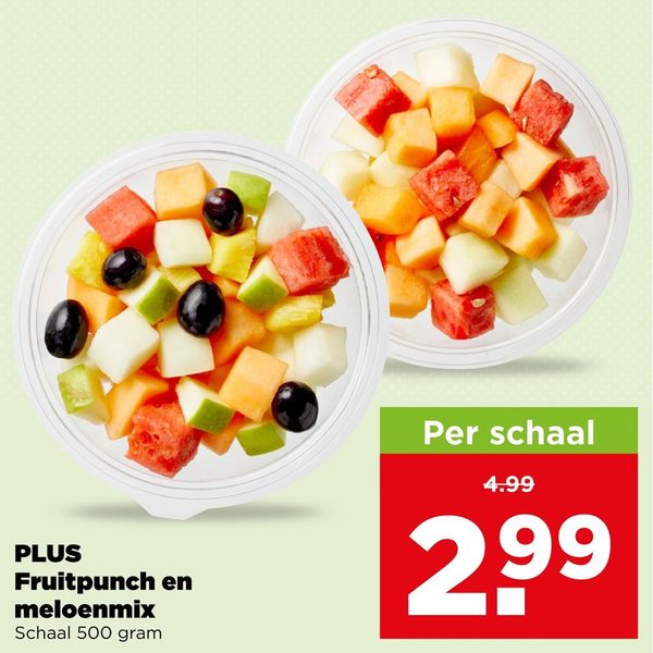 Fruitpunch en meloenmix