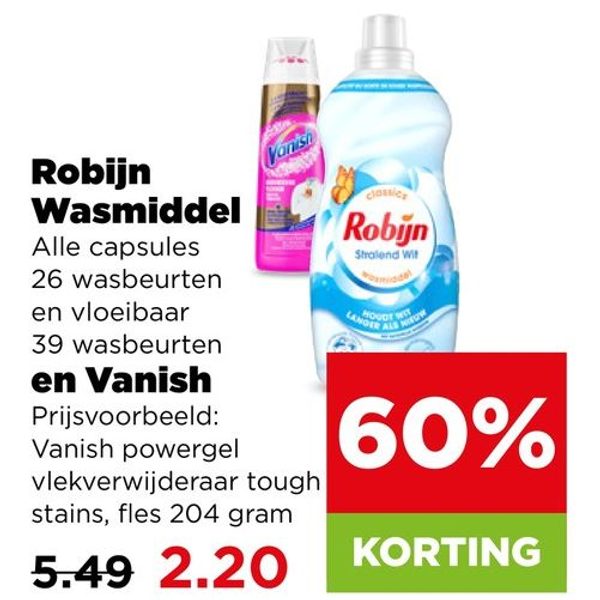Wasmiddel en vlekverwijderaar